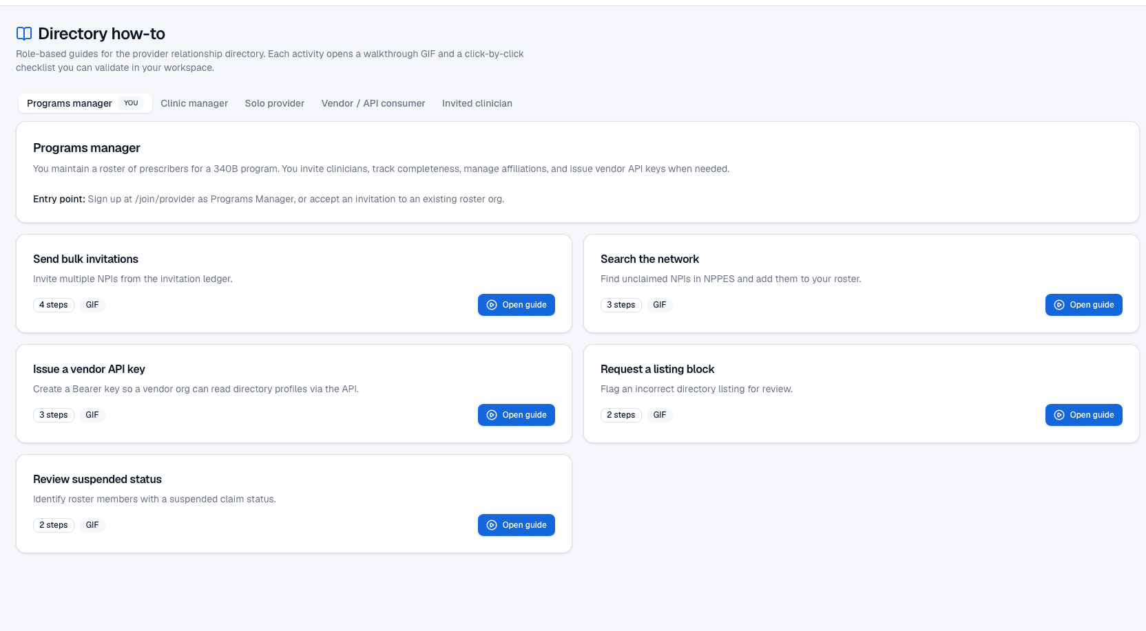 TraceNPI directory how-to guides for provider relationship workflows